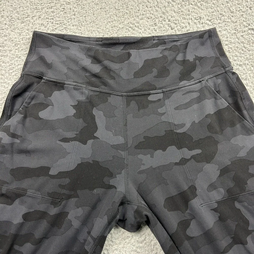 Lululemon Pants Womens 8 Black Camo Align High Rise Leggings Yoga Athletic